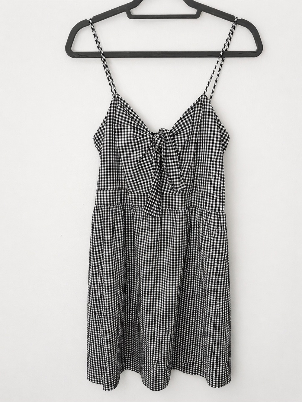 Potter’s Pot black and white checkered dress summer picnic casual